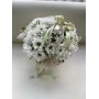 Коробочка с хризантемой белой и белой гипсофилой!