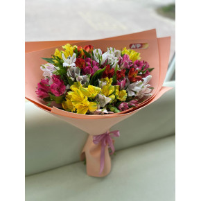 Букет из разноцветной альстромерии в фоамиране!