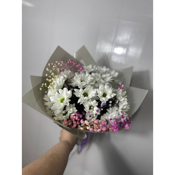 Букет цвет радуги