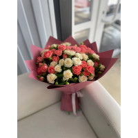 Букет розовый туман