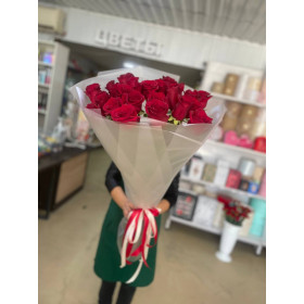 25 роз эквадор 120 см
