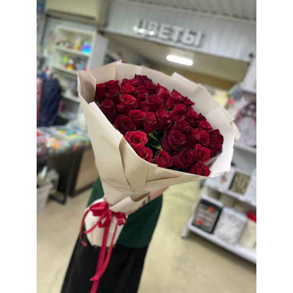 49 роз эквадор 80 см