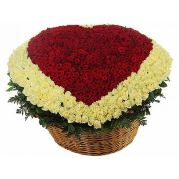 Сердца из роз