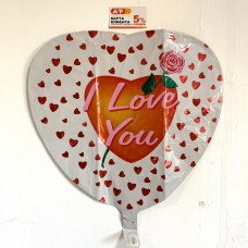 Фольгированный шар-сердце "I love you"