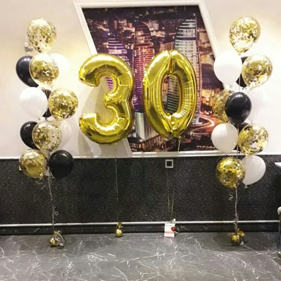 Композиция из шаров на 30-летие!