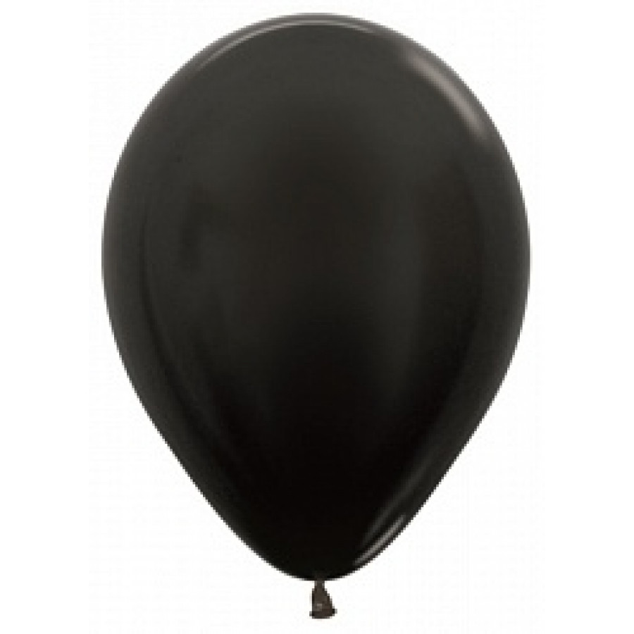 Шар 12''/30 см. Металлик BLACK.