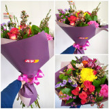 Яркий микс букет в стильной упаковке!