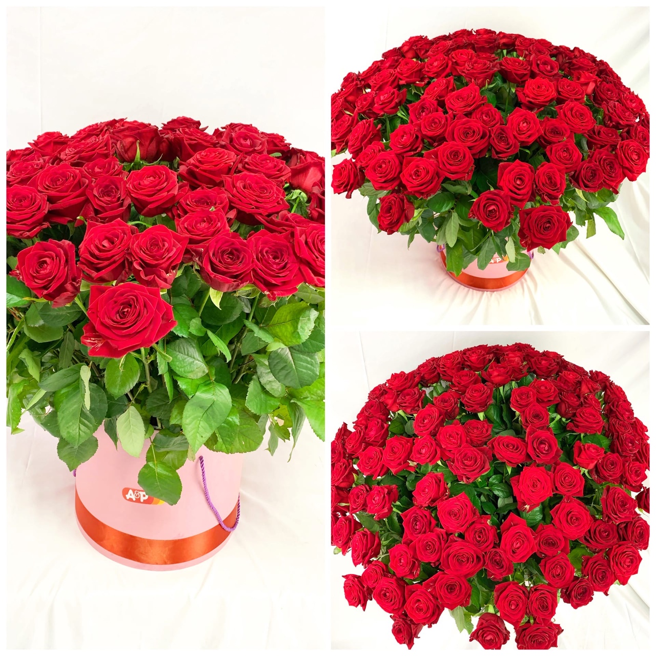 Букет из 101 розы в коробке!