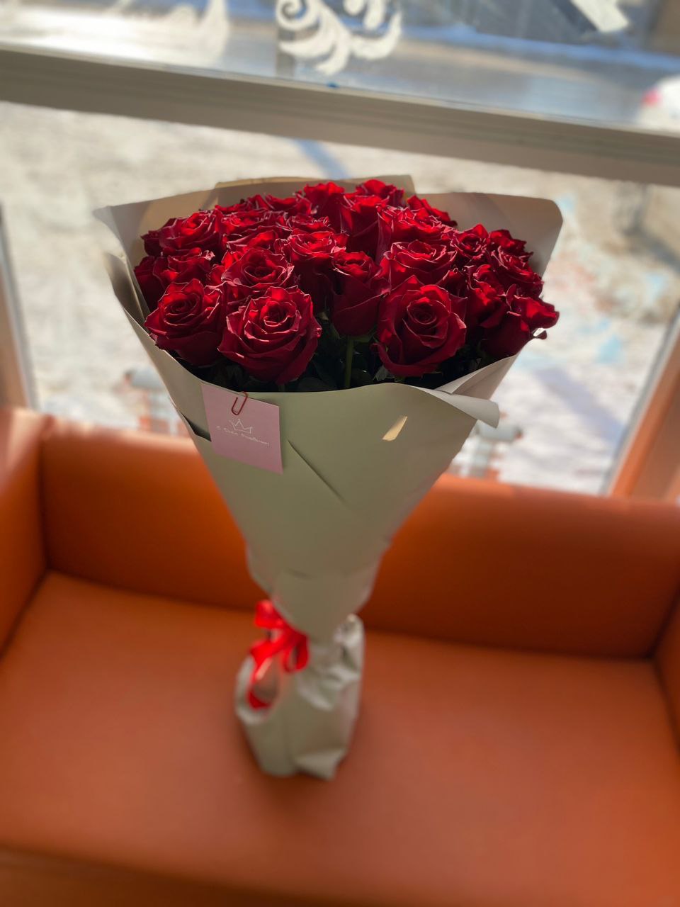 Роза Expiorer 70 см. Букет 21 шт. (Эквадор)