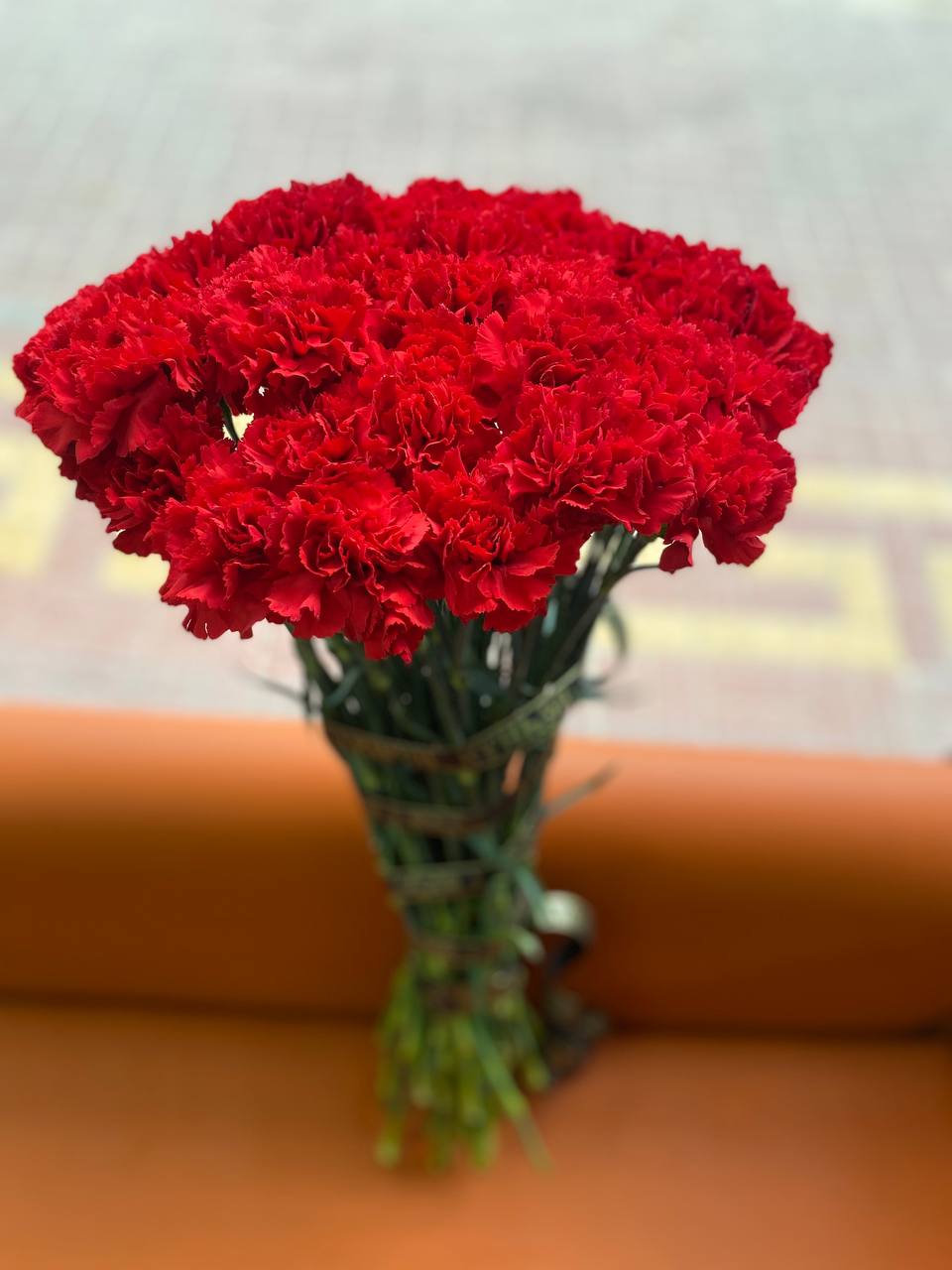 Букет 51 красная Гвоздика.