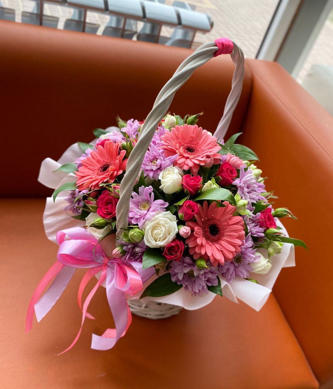 Корзина с микс цветами !