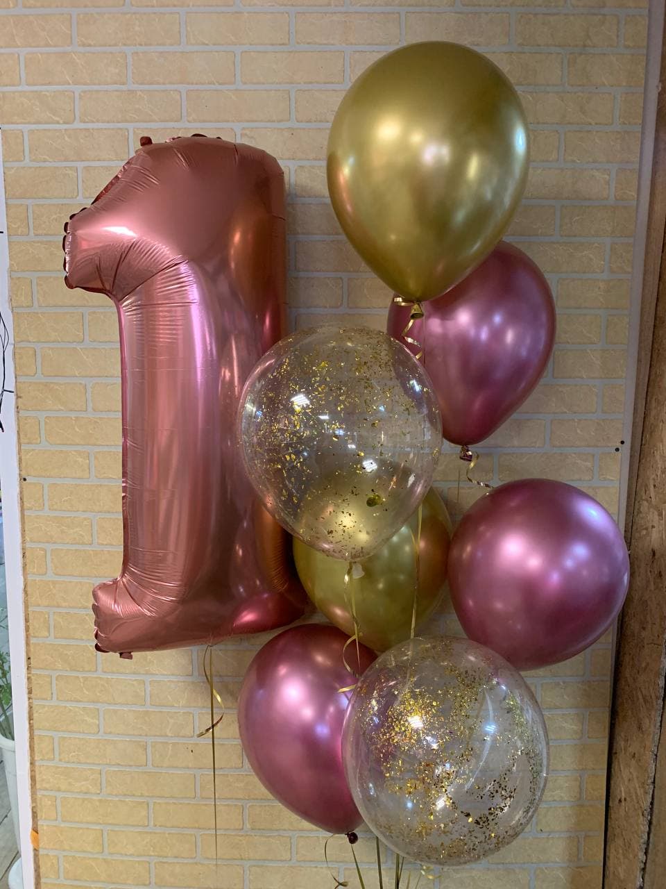 Композиция из шаров на годик