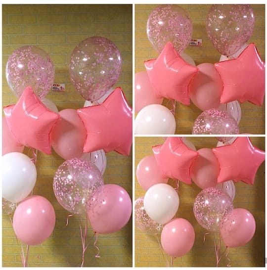 2 водопада в розовых оттенках.