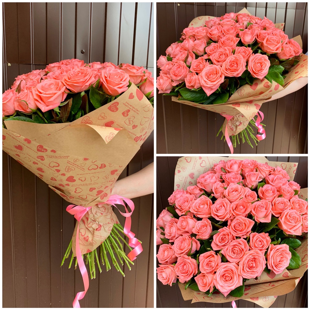 51 роза "Анна Карина" 60 см!