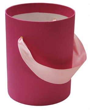 Коробка Шляпная с ручкой D15 H 20 см.