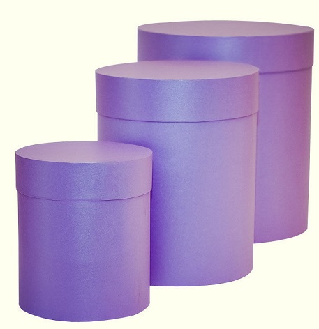 Коробки Шляпные с ручкой набор 3 шт.