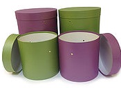 Коробки Шляпные с ручкой набор 4 шт.