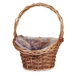 Корзина плетеная (ива), 32x22хH15/27см (Натуральный)