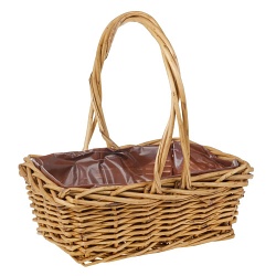 Корзина плетеная (ива), 41x30xH14/41см (Коричневый)