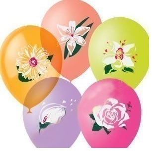 Шар 12"/30 См. Цветы, пастель