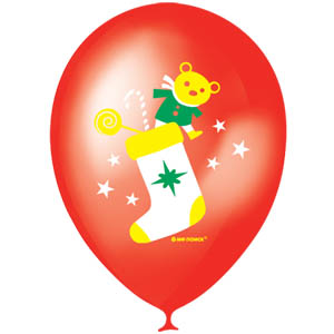 Шар 12"/30 См. Новогодний крсный, металлик