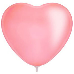 Шар Сердце (15''/38 см) PINK. Пастель.