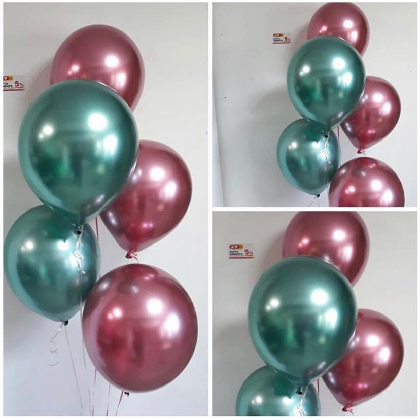 Водопад из гелиевых шаров хром!