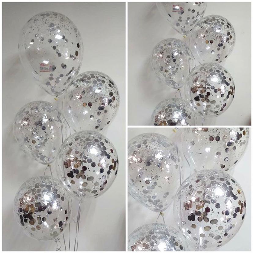 Воздушные шарики с конфетти.