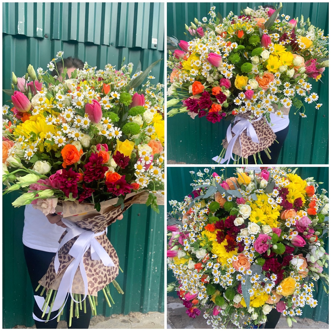 Яркий букет в полевом стиле!