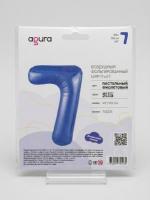 Шар (40"/102см) Цифра, 7, с гелием сиреневый, Slim, В упаковке, 1 шт. Agura