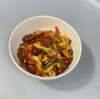 Вок дымок с копченостями